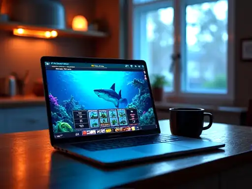 Razor Shark pokie artwork at Methspin Casino